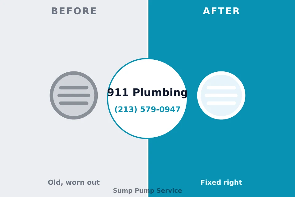 Before and after: plumbing repair Westby, WI